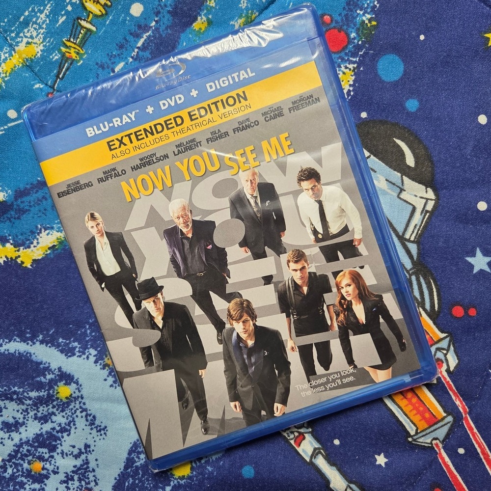 Now You See Me Blu-ray DVD Digital Extended Edition Sealed Movie PG-13 Lionsgate